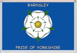 Barnsley - Pride of Yorkshire County Flag - Jumbo Fridge Magnet Souvenir Gift Present