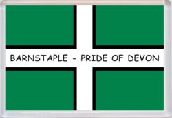 Barnstaple - Pride of Devon County Flag - Jumbo Fridge Magnet Souvenir Gift Present