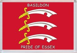 Basildon - Pride of Essex County Flag - Jumbo Fridge Magnet Souvenir Gift Present