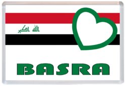 Basra - Love Iraq/Iraqi Towns & Cities Flag - Jumbo Fridge Magnet Souvenir Gift