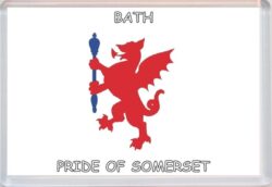 Bath - Pride of Somerset County Flag - Jumbo Fridge Magnet Souvenir Gift