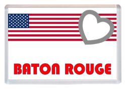 Baton Rogue - Love USA/United States of America Towns & Cities Flag - Jumbo Fridge Magnet Souvenir Gift