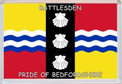 Battlesden - Pride of Bedfordshire - Pride of Cumbria County Flag - Jumbo Fridge Magnet Souvenir Gift Present