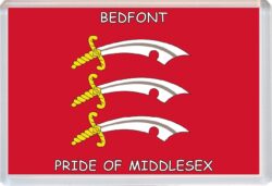 Bedfont - Pride of Middlesex County Flag - Jumbo Fridge Magnet Souvenir Gift