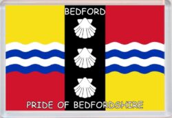 Bedford - Pride of Bedfordshire - Pride of Cumbria County Flag - Jumbo Fridge Magnet Souvenir Gift Present