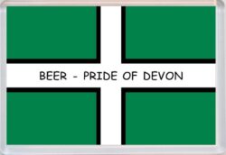 Beer - Pride of Devon County Flag - Jumbo Fridge Magnet Souvenir Gift Present