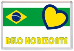 Belo Horizonte - Love Brazil/Brazilian Towns & Cities Flag - Jumbo Fridge Magnet Souvenir Gift Present