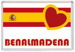 Benalmadena - Love Spain/Spanish Towns & Cities Flag - Jumbo Fridge Magnet Souvenir Gift Present