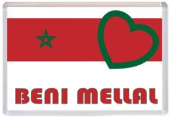Beni Mellal - Love Morocco/Moroccan Towns & Cities Flag - Jumbo Fridge Magnet Souvenir Gift