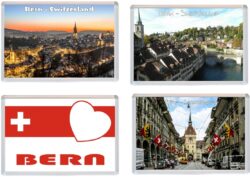 Bern - Switzerland - 4 PACK - Jumbo Fridge Magnet Souvenir Gift Present