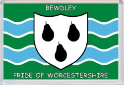 Bewdley - Pride of Worcestershire County Flag - Jumbo Fridge Magnet Souvenir Gift Present