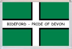 Bideford - Pride of Devon County Flag - Jumbo Fridge Magnet Souvenir Gift Present