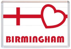 Birmingham - Love England/English Towns & Cities Flag - Jumbo Fridge Magnet Souvenir Gift Present