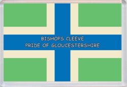 Bishops Cleeve - Pride of Gloucestershire County Flag - Jumbo Fridge Magnet Souvenir Gift Present