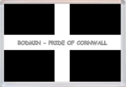 Bodmin - Pride of Cornwall County Flag - Jumbo Fridge Magnet Souvenir Gift Present