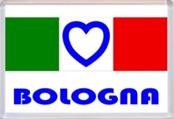Bologna - Love Italy/Italian Towns & Cities Flag - Jumbo Fridge Magnet Souvenir Gift Present