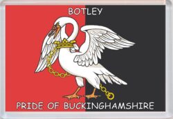 Botley - Pride of Buckinghamshire County Flag - Jumbo Fridge Magnet Souvenir Gift Present
