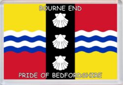 Bourne End - Pride of Bedfordshire - Pride of Cumbria County Flag - Jumbo Fridge Magnet Souvenir Gift Present