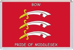 Bow - Pride of Middlesex County Flag - Jumbo Fridge Magnet Souvenir Gift