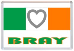 Bray - Love Ireland/Irish Towns & Cities Flag - Jumbo Fridge Magnet Souvenir Gift Present