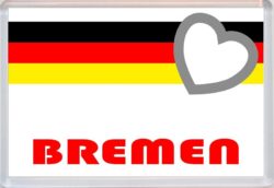 Bremen - Love Germany/German Towns & Cities Flag - Jumbo Fridge Magnet Souvenir Gift Present
