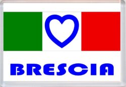 Brescia - Love Italy/Italian Towns & Cities Flag - Jumbo Fridge Magnet Souvenir Gift Present