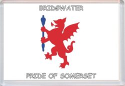Bridgwater - Pride of Somerset County Flag - Jumbo Fridge Magnet Souvenir Gift