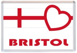 Bristol - Love England/English Towns & Cities Flag - Jumbo Fridge Magnet Souvenir Gift Present