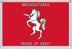 Broadstairs - Pride of Kent County Flag - Jumbo Fridge Magnet Souvenir Gift Present