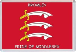 Bromley - Pride of Middlesex County Flag - Jumbo Fridge Magnet Souvenir Gift