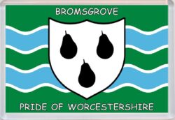Bromsgrove - Pride of Worcestershire County Flag - Jumbo Fridge Magnet Souvenir Gift Present