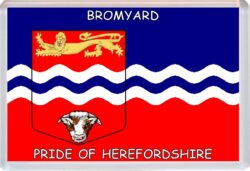 Bromyard - Pride of Herefordshire County Flag - Jumbo Fridge Magnet Souvenir Gift Present