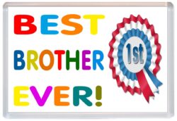 Best Brother Ever - Jumbo Fridge Magnet Gift Present Birthday Xmas Christmas