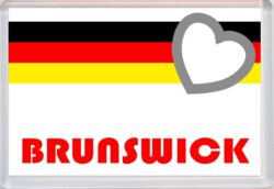 Brunswick - Love Germany/German Towns & Cities Flag - Jumbo Fridge Magnet Souvenir Gift Present