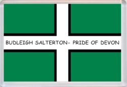 Budleigh Salterton - Pride of Devon County Flag - Jumbo Fridge Magnet Souvenir Gift Present