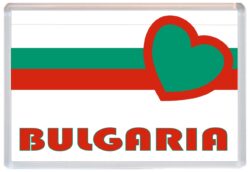 Bulgaria - Love Bulgaria/Bulgarian Towns & Cities Flag - Jumbo Fridge Magnet Souvenir Gift Present