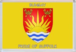 Bungay - Pride of Suffolk County Flag - Jumbo Fridge Magnet Souvenir Gift