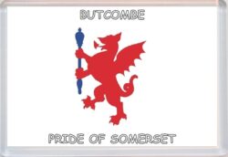 Butcombe - Pride of Somerset County Flag - Jumbo Fridge Magnet Souvenir Gift