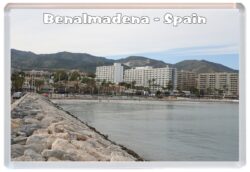 Benalmadena - Costa Blanca - Spain - Jumbo Fridge Magnet Souvenir Gift Present F1