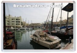 Benalmadena - Costa Blanca - Spain - Jumbo Fridge Magnet Souvenir Gift Present F2