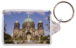 Berlin - Germany  ? Double Sided Large Keyring Key Fob Chain Ring Gift Present Souvenir (b)