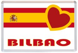 Bilbao - Love Spain/Spanish Towns & Cities Flag - Jumbo Fridge Magnet Souvenir Gift Present
