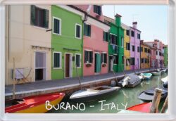 Burano - Italy - Jumbo Fridge Magnet Souvenir Gift Present