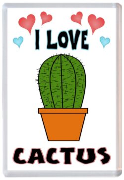 I Love Cactus - Jumbo Fridge Magnet Souvenir Gift Present