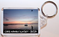 Cafe Mambo - Ibiza - Spain - Double Sided Large Keyring Key Fob Chain Ring Gift Present Souvenir