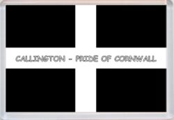 Callington - Pride of Cornwall County Flag - Jumbo Fridge Magnet Souvenir Gift Present