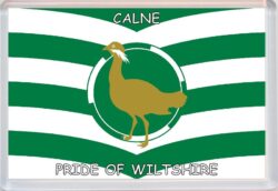 Calne - Pride of Wiltshire County Flag - Jumbo Fridge Magnet Souvenir Gift Present