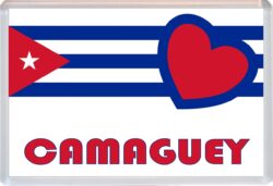 Camaguey - Love Cuba/Cuban Towns & Cities Flag - Jumbo Fridge Magnet Souvenir Gift Present