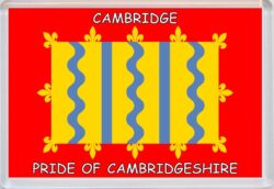 Cambridge - Pride of Cambridgeshire County Flag - Jumbo Fridge Magnet Souvenir Gift Present