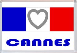 Cannes - Love France/French Towns & Cities Flag - Jumbo Fridge Magnet Souvenir Gift Present